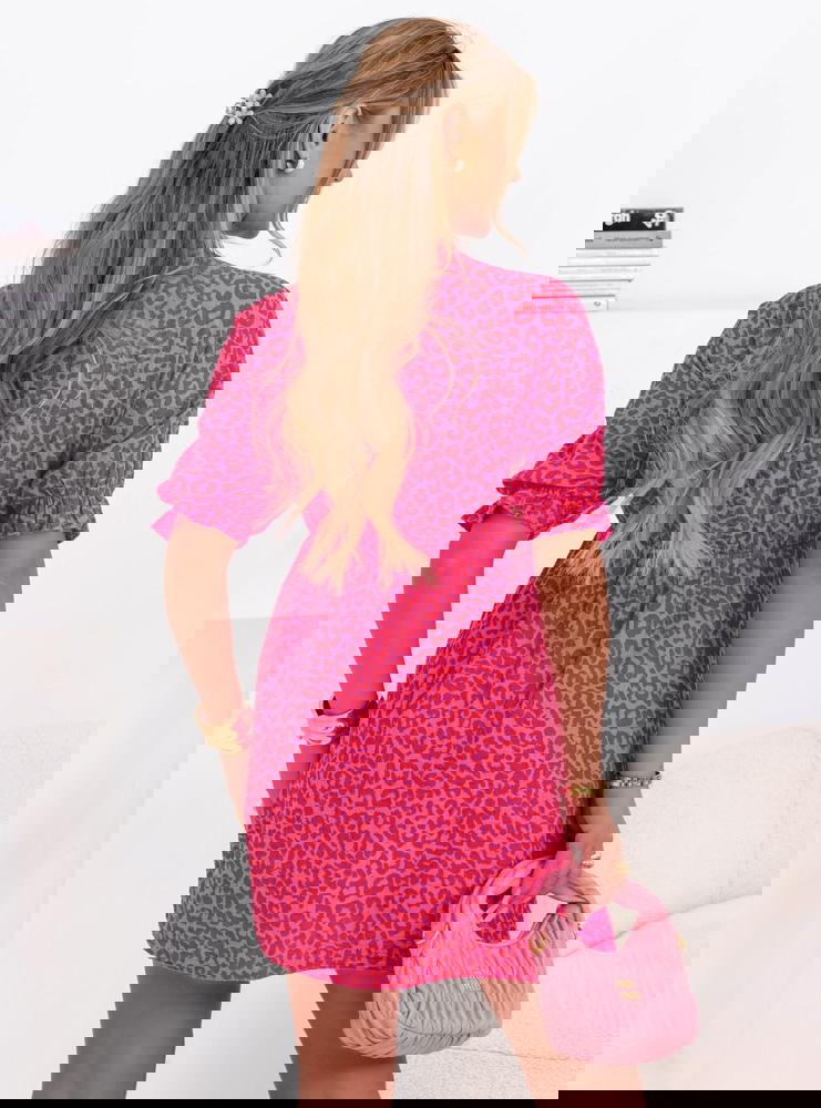 Muślinowa sukienka z przekładanym...