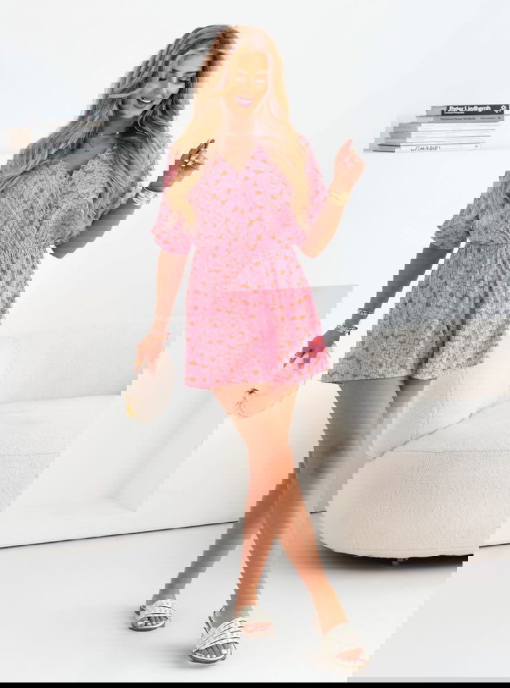 Muślinowy kombinezon z przekładanym...