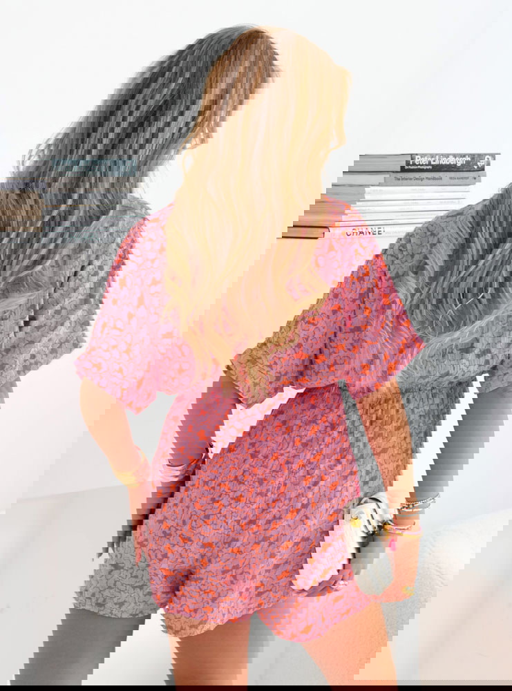 Muślinowy kombinezon z przekładanym...