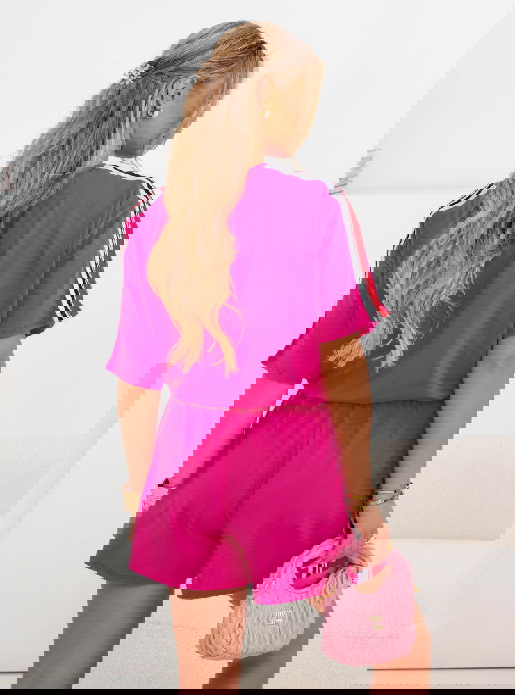 Komplet koszulka i szorty Sumet - fuksja