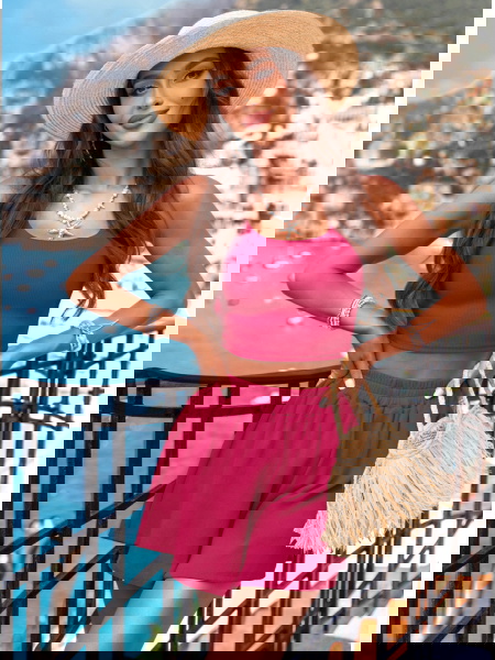 Prążkowany komplet top i... 2