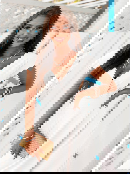 Biała sukienka maxi z... 2