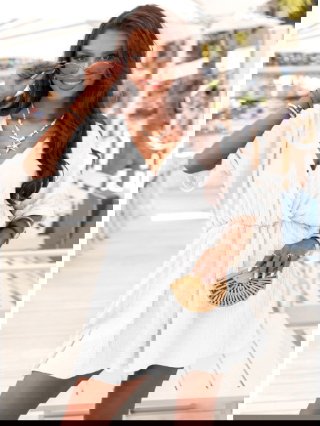 Biały muślinowy kombinezon... 2