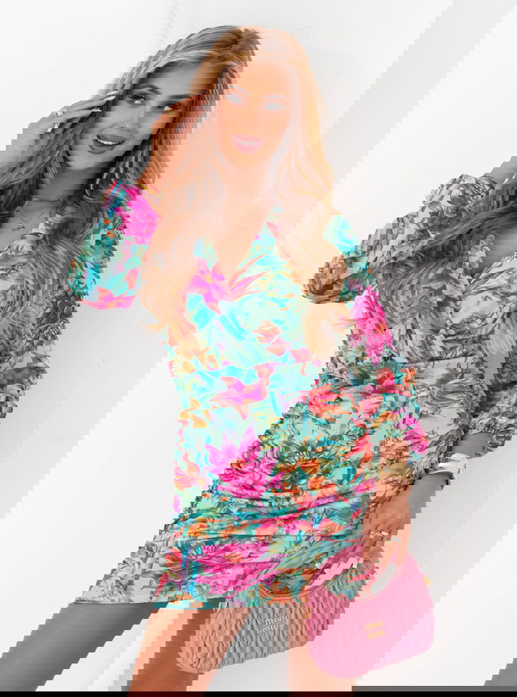 Dopasowana sukienka mini z...