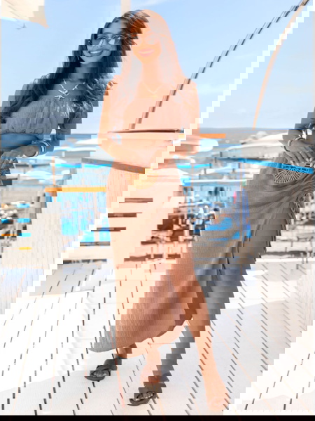 Komplet top + spódnica z...