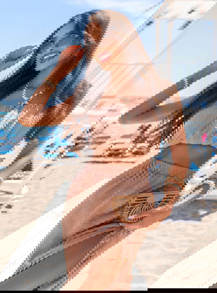 Komplet top + spódnica z rozcięciem...