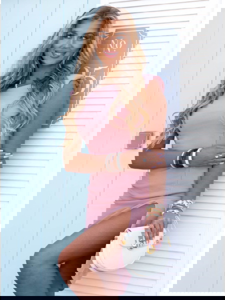 Dopasowana sukienka mini z... 2