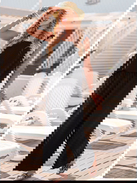 Czarny komplet bluzka i... 2