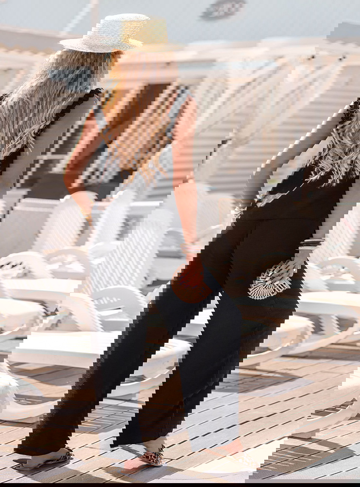 Czarny komplet bluzka i spodnie...