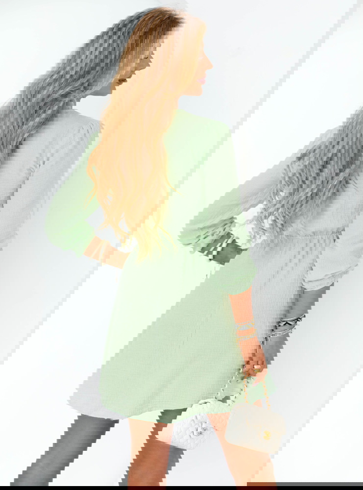 Pistacjowa muślinowa rozkloszowana...