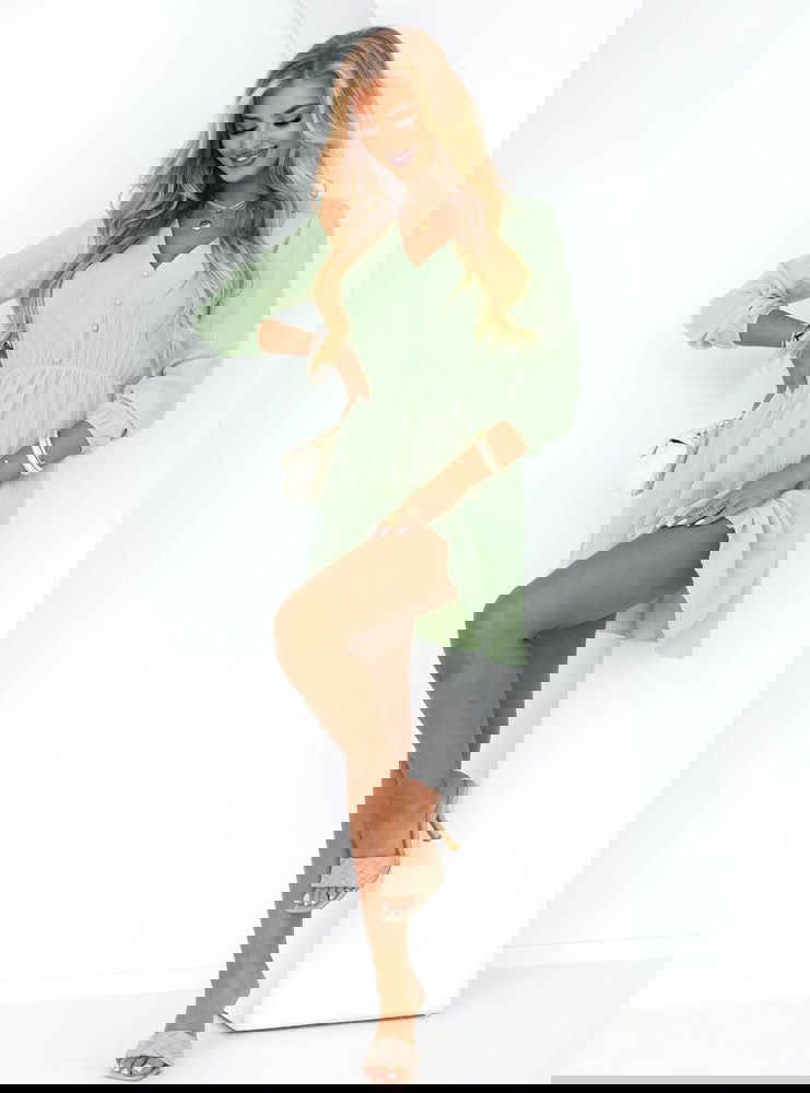 Pistacjowa muślinowa rozkloszowana...