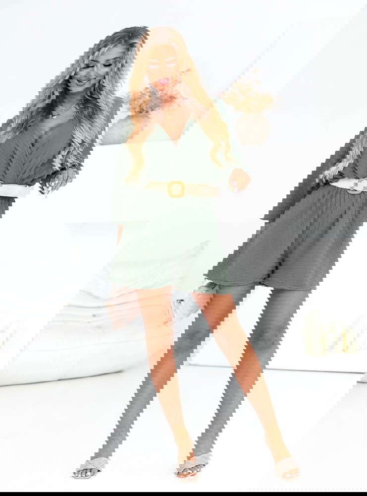 Kombinezon z ozdobnym paskiem Pascale...