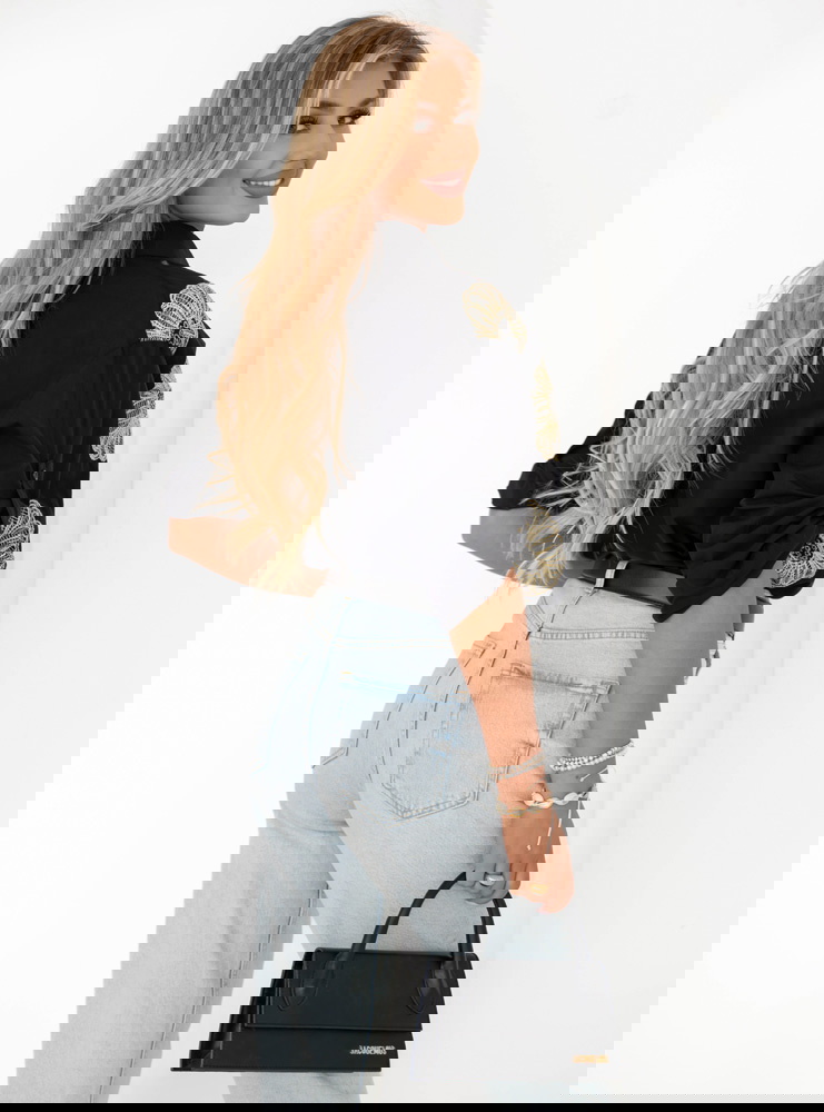 Czarna koszula w kwiaty Laurelei