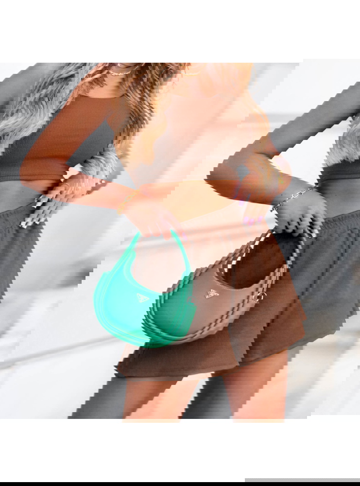 Prążkowany komplet top i spodenki...