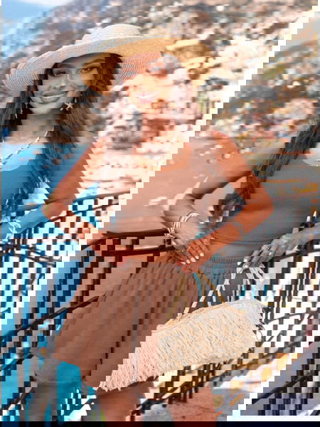 Prążkowany komplet top i... 2