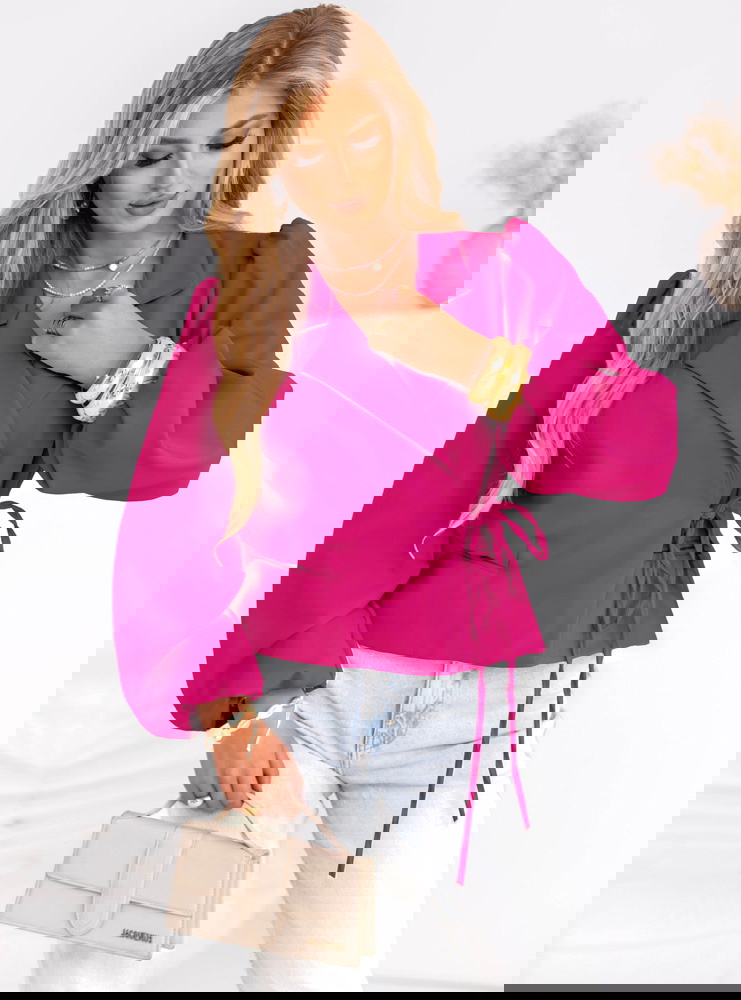 Marynarka z wiązaniem Mallory - fuksja