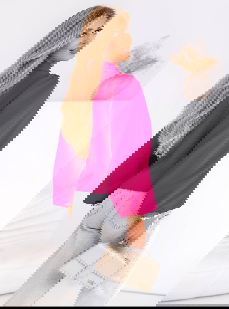 Marynarka z wiązaniem Mallory - fuksja