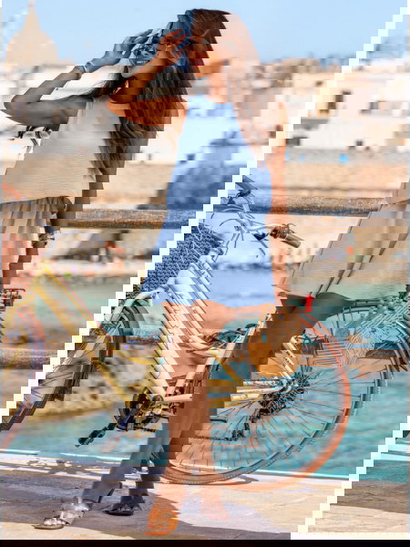 Błękitny komplet bluzka i... 2