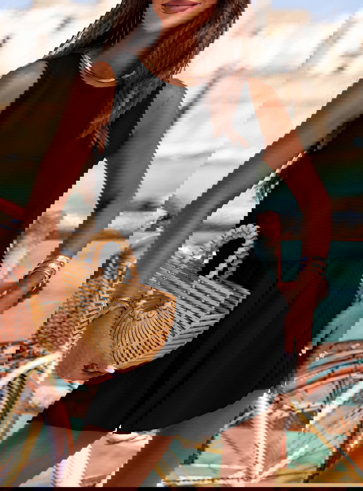 Czarny komplet bluzka i spodenki...