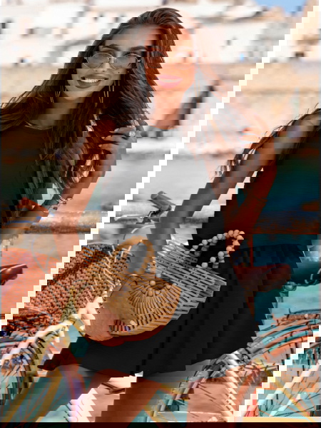 Czarny komplet bluzka i... 2