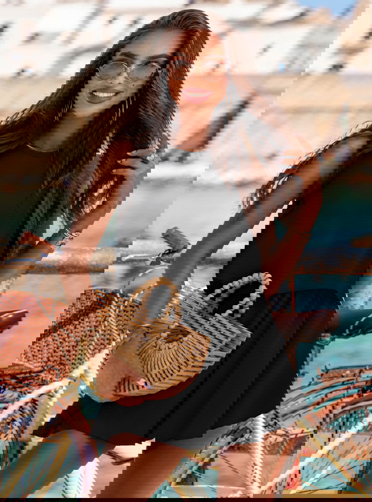 Czarny komplet bluzka i spodenki...