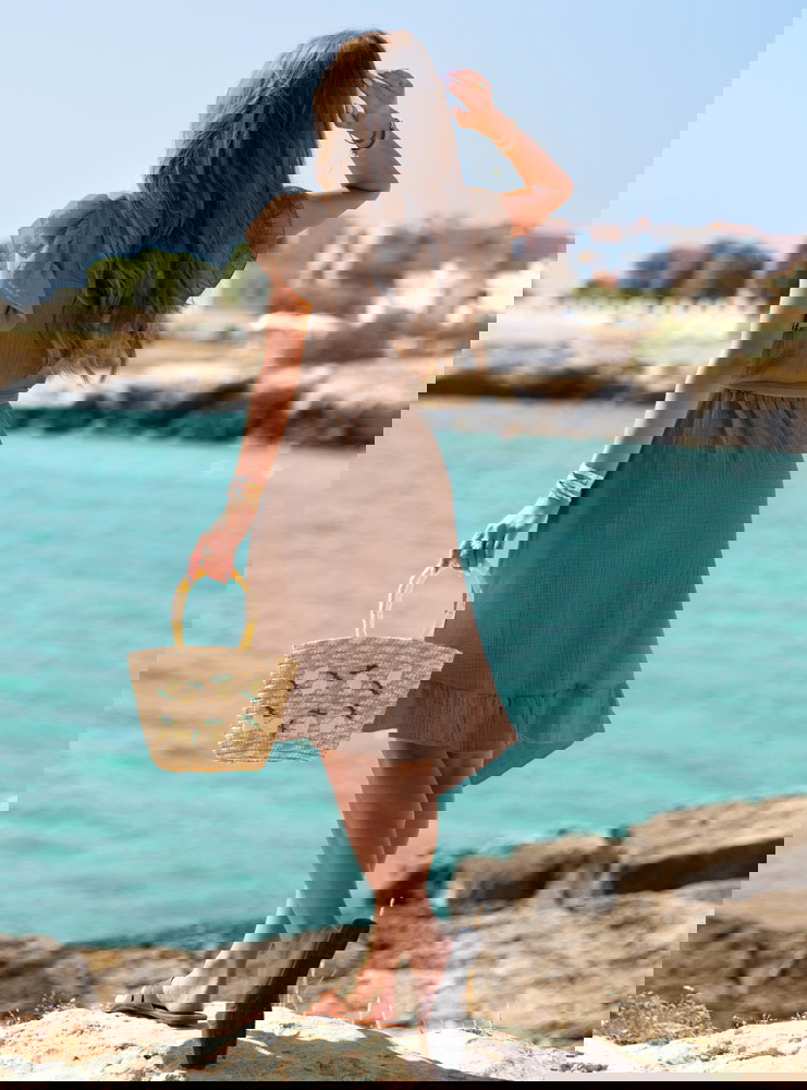 Muślinowa asymetryczna sukienka z...