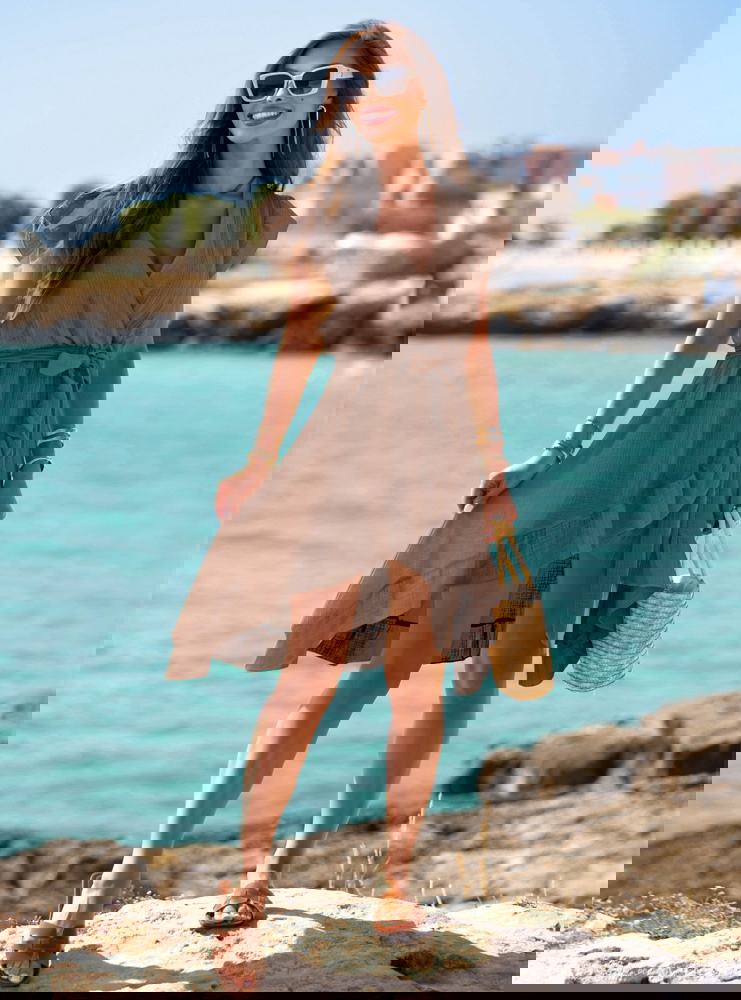 Muślinowa asymetryczna sukienka z...