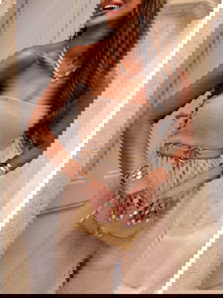 Beżowy prążkowany... 2