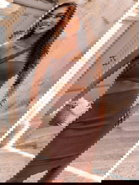 Sukienka prążkowana z... 2