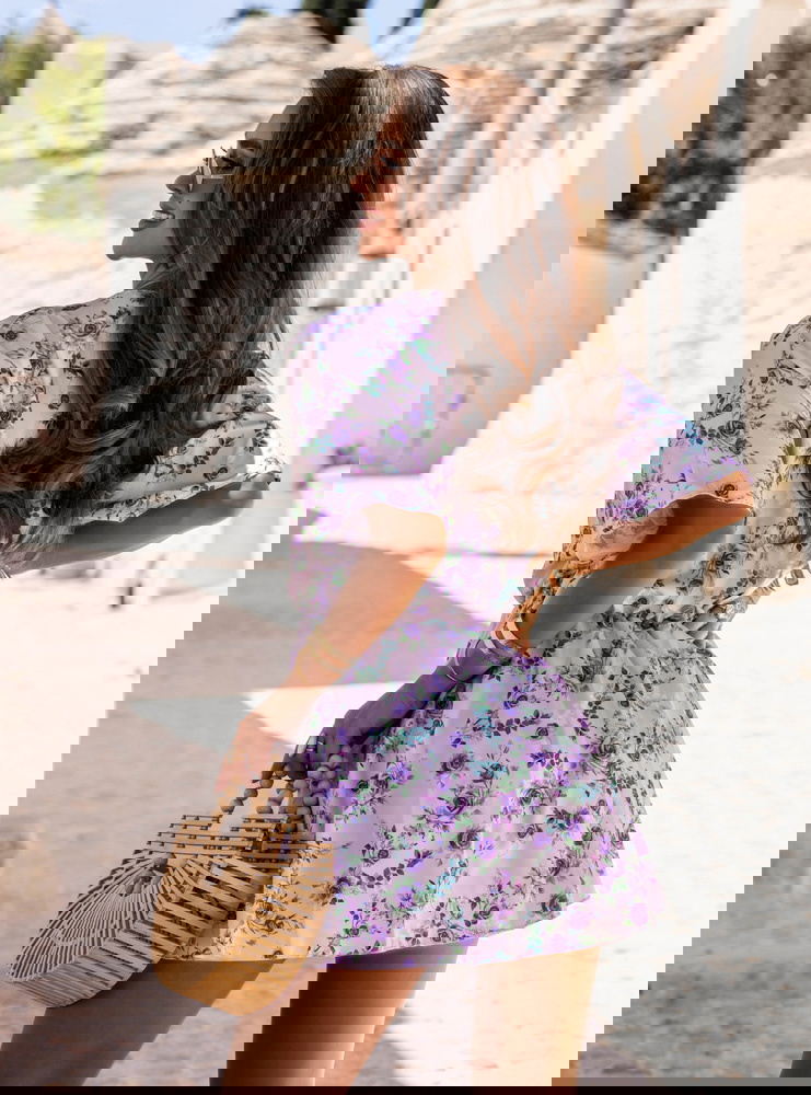 Wzorzysty kombinezon jak sukienka z...