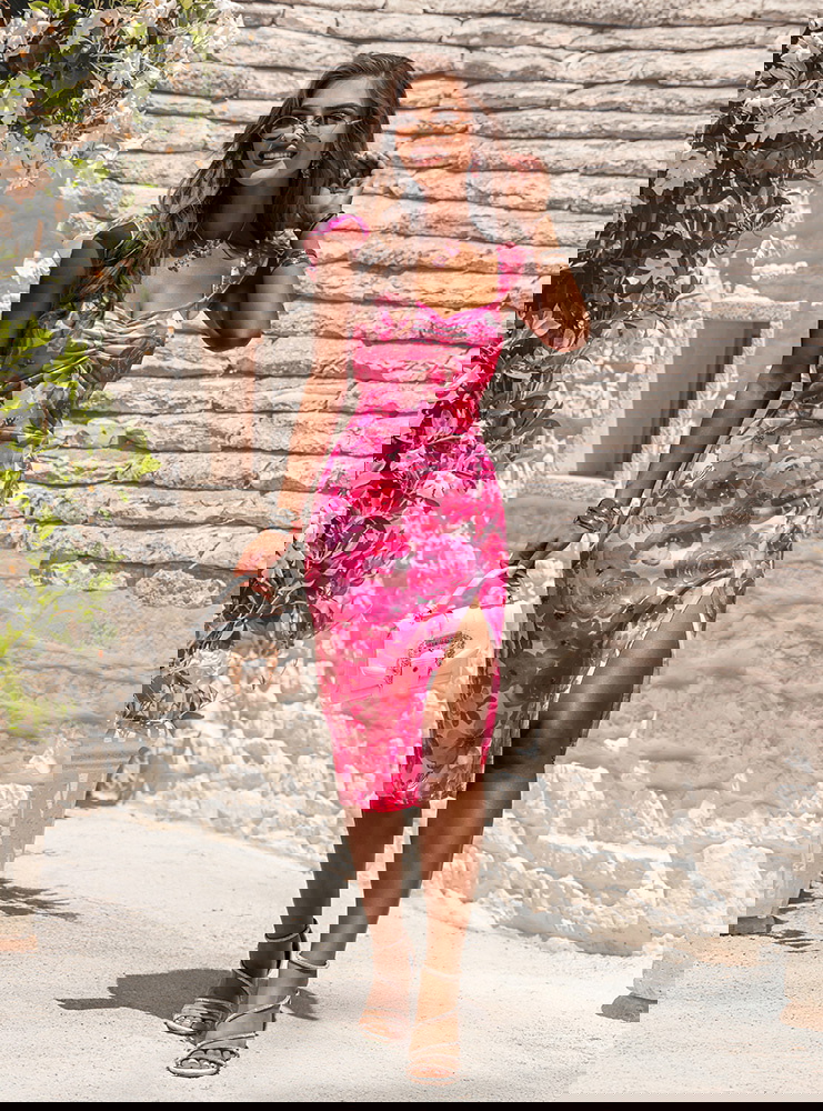 Sukienka na ramiączkach midi z...