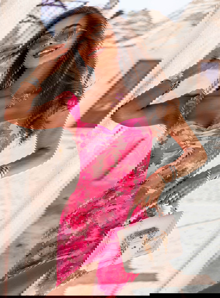 Sukienka na ramiączkach midi z...