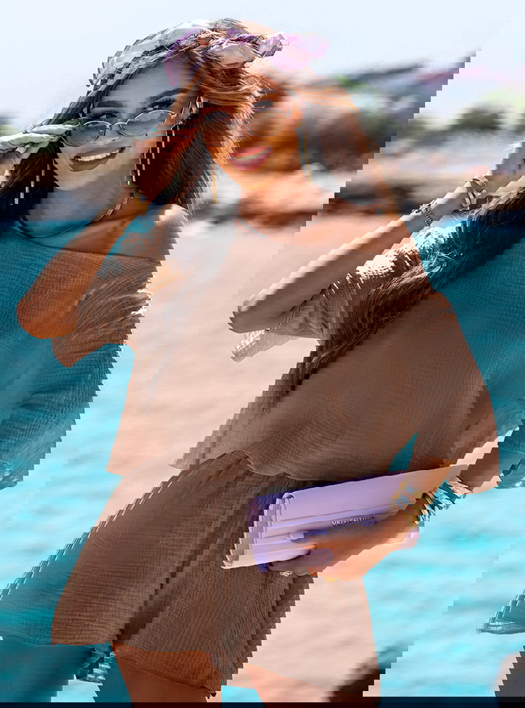 Muślinowy komplet szorty i top Inesta...