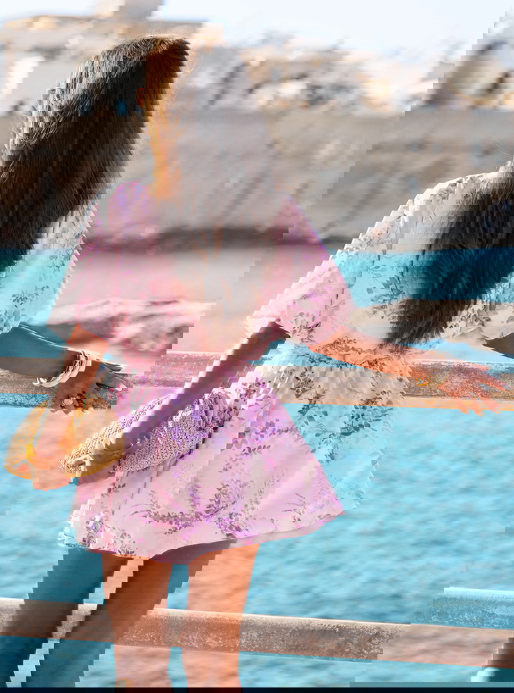 Wzorzysty kombinezon jak sukienka z...