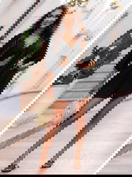 Czarny komplet top z... 2