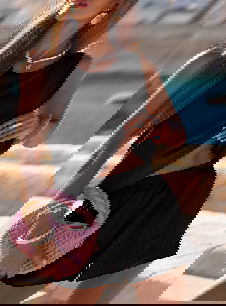 Czarny komplet bluzka i spodenki...