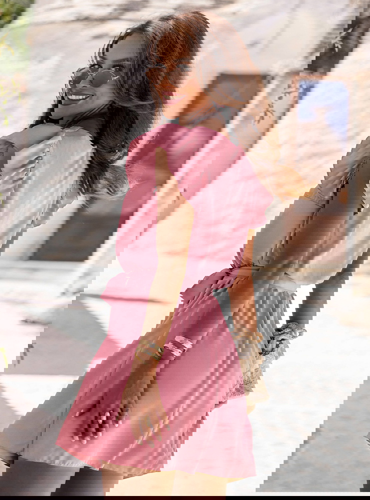 Sukienka z wiązaniem w talii Fiamma -...