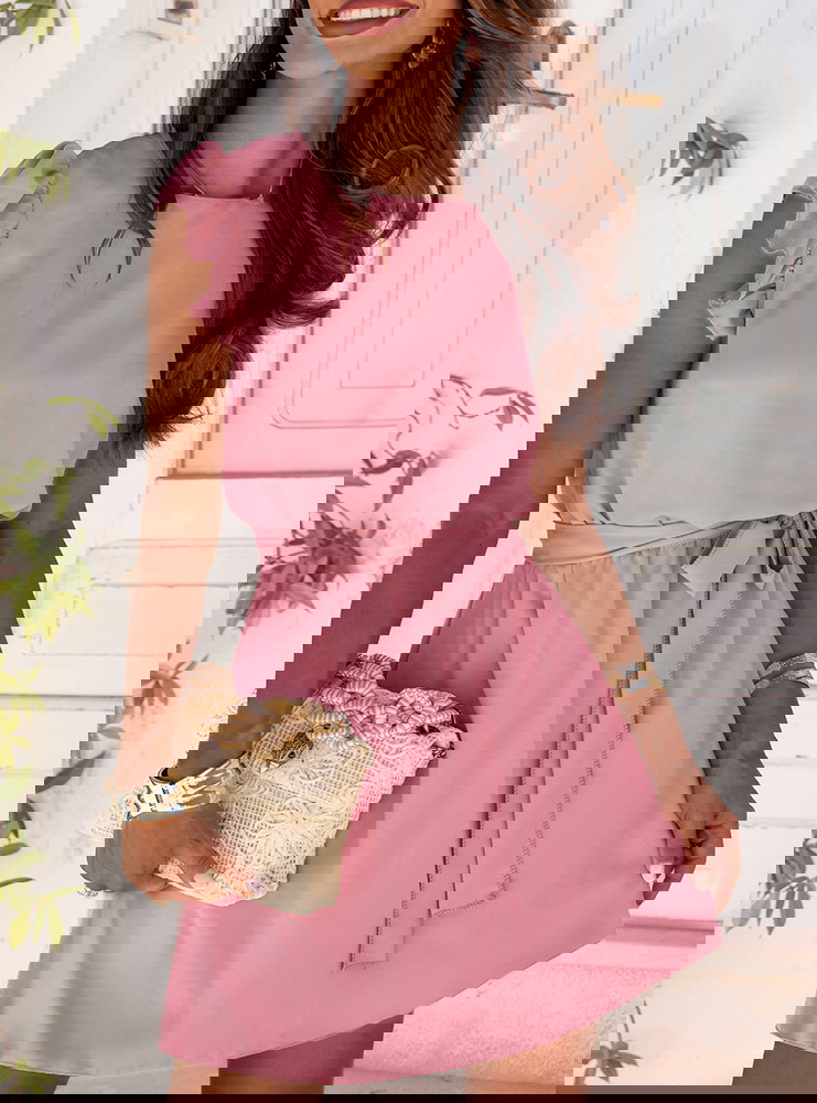 Sukienka z wiązaniem w talii Fiamma -...