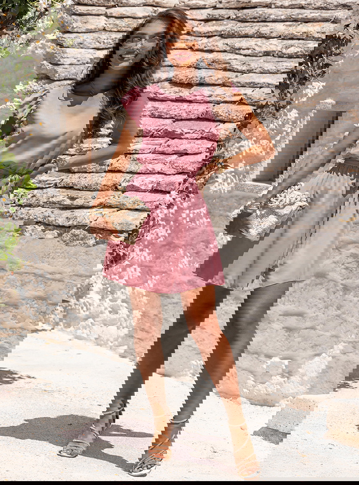 Sukienka z wiązaniem w talii Fiamma -...