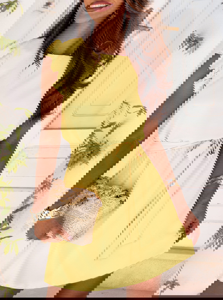 Sukienka z wiązaniem w talii Fiamma -...