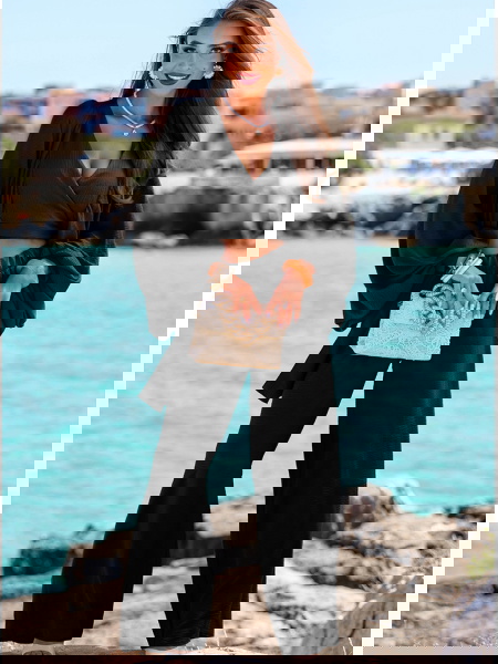 Czarny komplet top z... 2