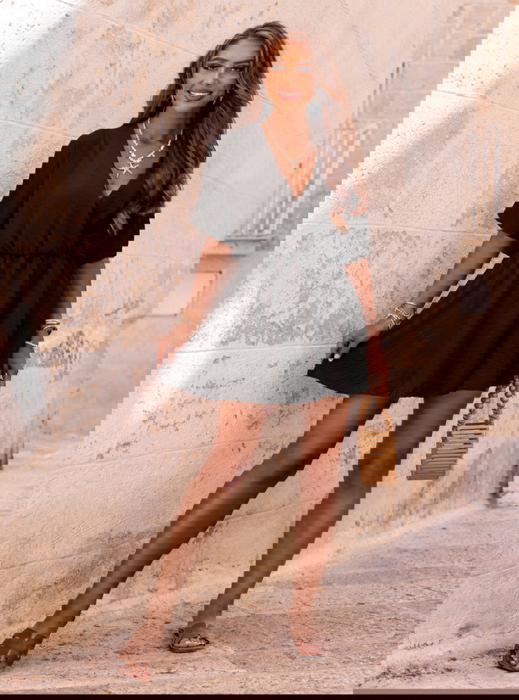 Czarny kombinezon jak sukienka z...