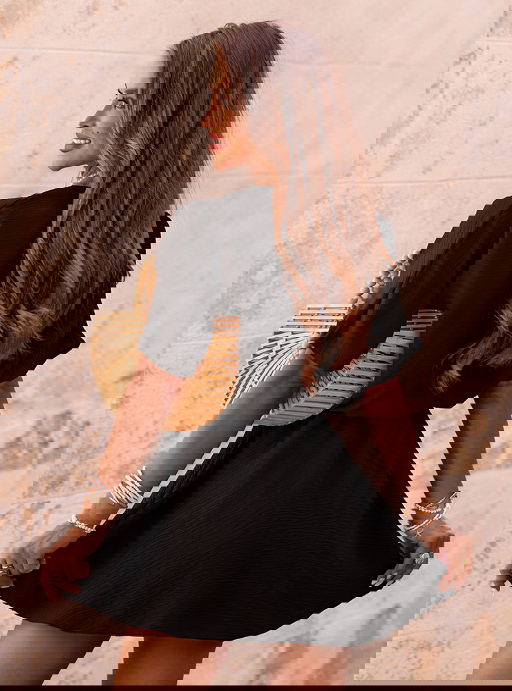 Czarny kombinezon jak sukienka z...