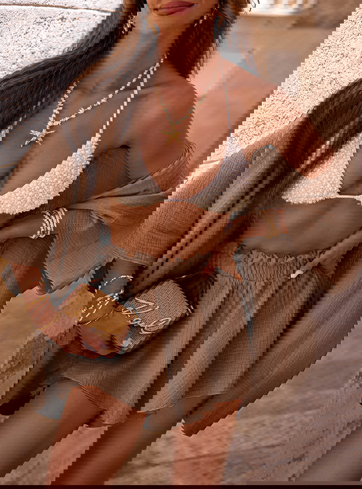 Komplet narzutka z wiązaniem i...