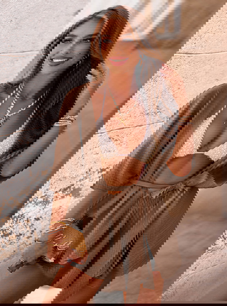 Komplet narzutka z wiązaniem i...