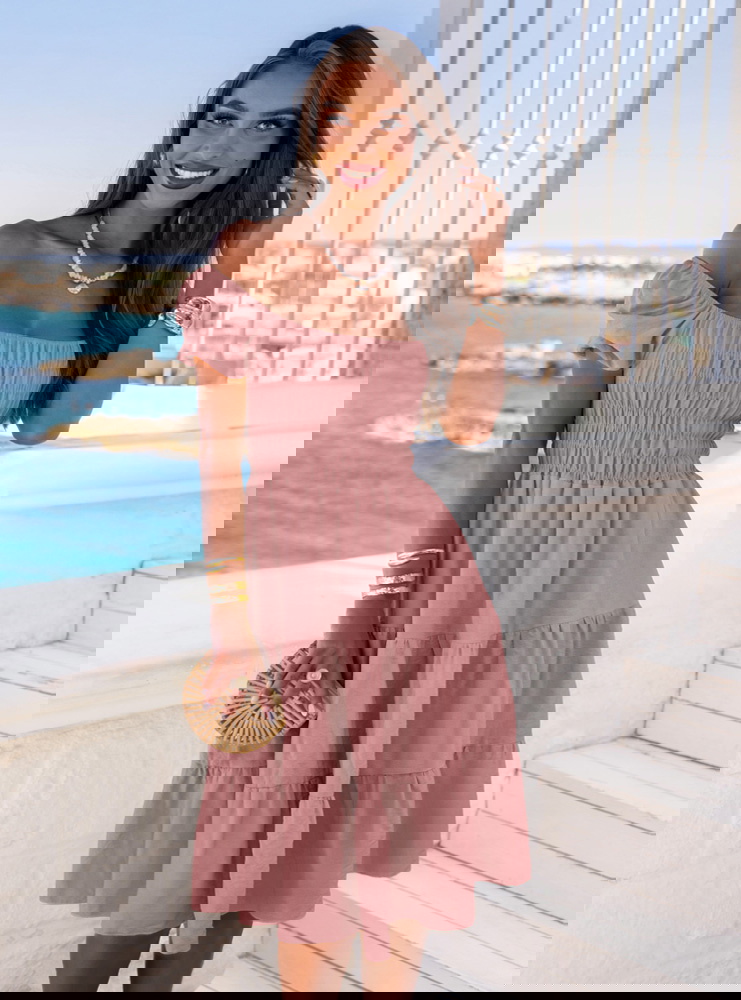 Sukienka midi typu hiszpanka Melindaa...