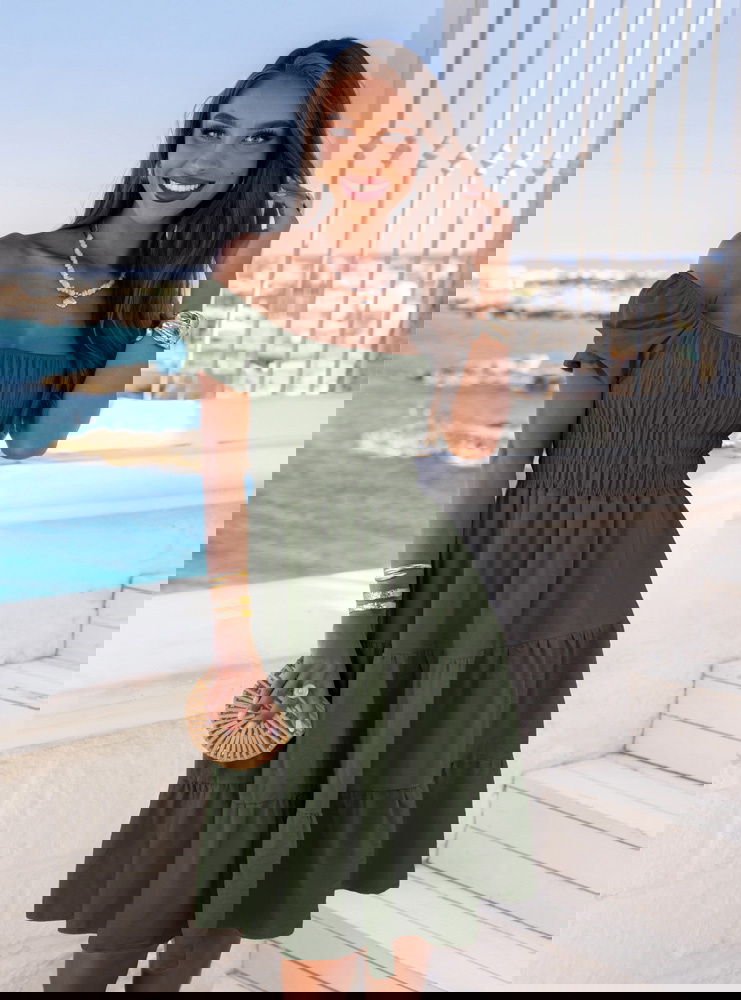 Sukienka midi typu hiszpanka Melindaa...