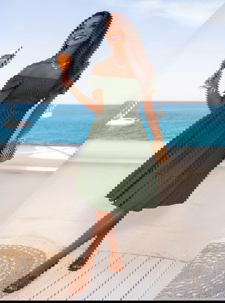 Sukienka midi typu hiszpanka Melindaa...