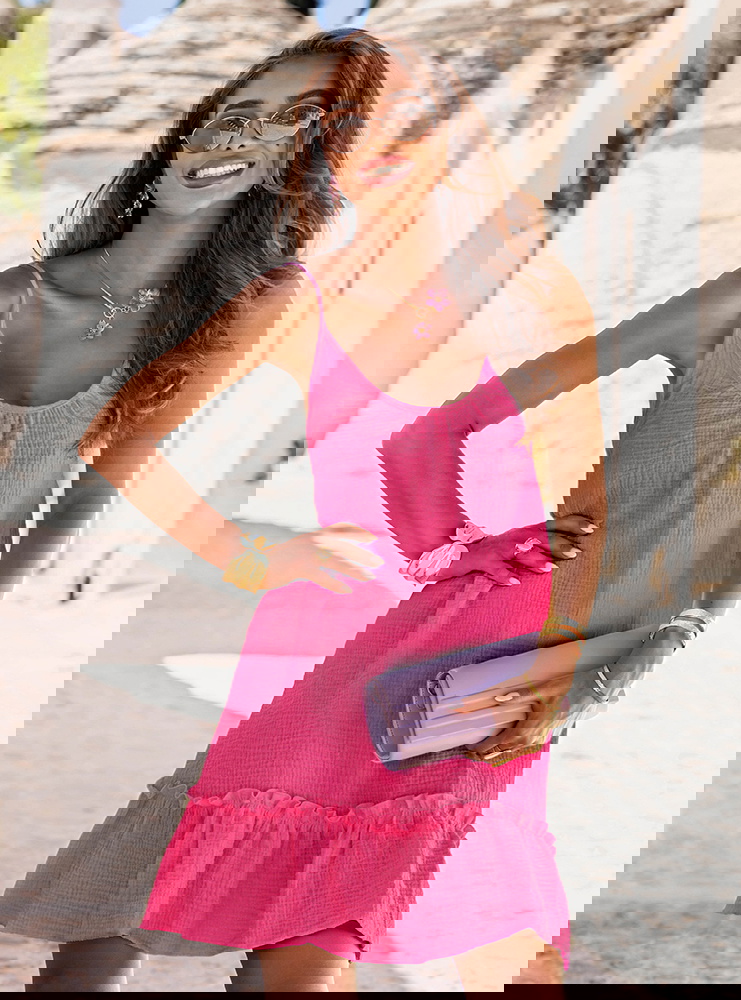 Rozkloszowana sukienka mini na...