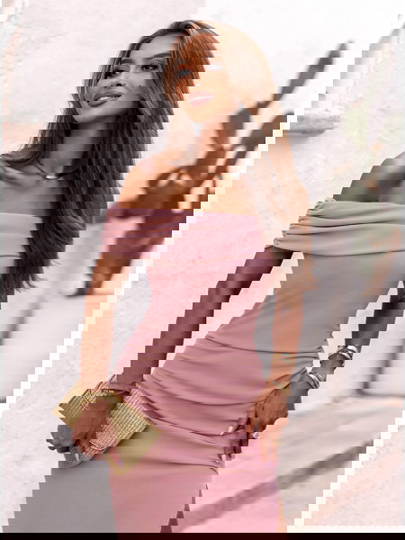 Długa dopasowana sukienka z... 2